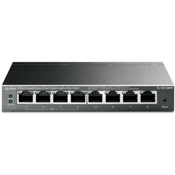 Коммутатор TP-LINK TL-SG108PE 8x1 Гбит/сек, управляемый