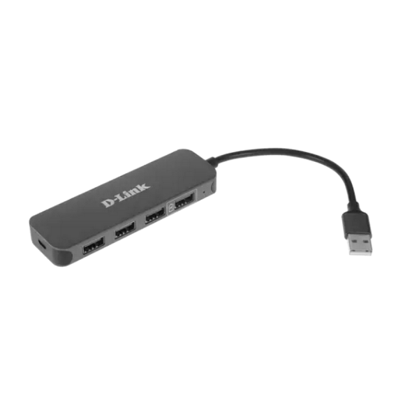 USB-Хаб D-link DUB-H4 черный USB-разветвитель